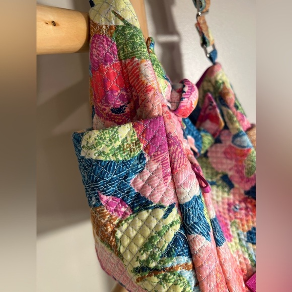 3 piece Vera Bradley Cotton Hadley Satchel Purse zip wallet small cosmetic pouch - Picture 8 of 16